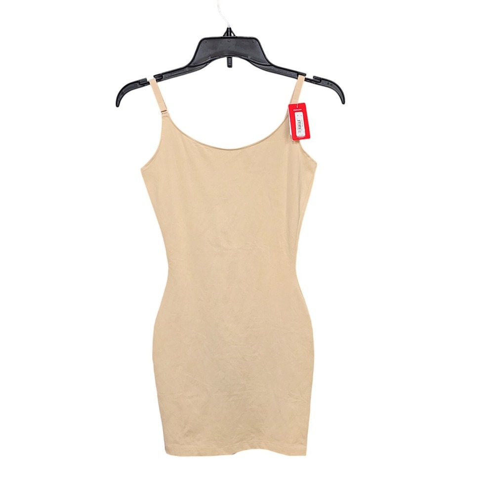 Spanx Socialight Cami Full‎ Slip Natural Glam Beige Shapewear Womens Medium